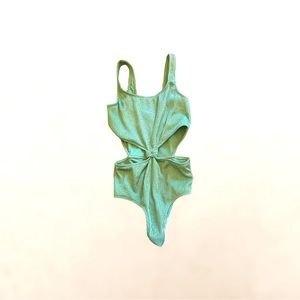 Abercrombie kids teal bathing suit. Size 11/12.